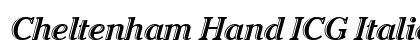 Cheltenham Hand ICG Italic preview