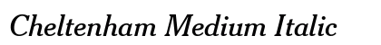 Cheltenham Medium Italic preview