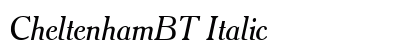 CheltenhamBT Italic preview
