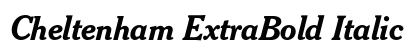 Cheltenham ExtraBold Italic preview