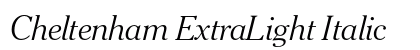 Cheltenham ExtraLight Italic preview