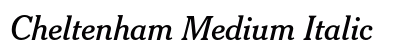 Cheltenham Medium Italic preview