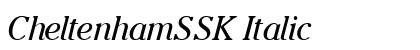 CheltenhamSSK Italic preview