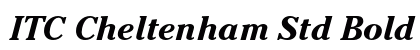 ITC Cheltenham Std Bold Italic Preview