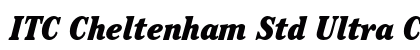ITC Cheltenham Std Ultra Condensed Italic preview
