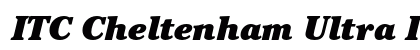 ITC Cheltenham Ultra Italic preview