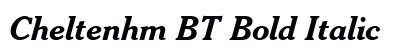 Cheltenhm BT Bold Italic Preview