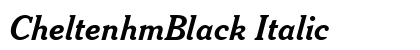 CheltenhmBlack Italic preview