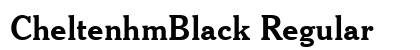 CheltenhmBlack Regular Preview