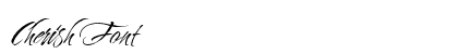 Cherish Font preview