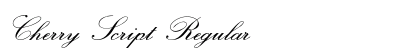 Cherry Script Regular Preview