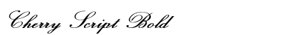 Cherry Script Bold Preview