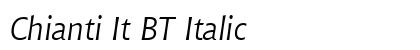 Chianti It BT Italic preview