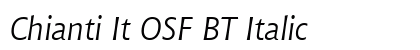 Chianti It OSF BT Italic preview