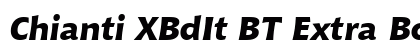 Chianti XBdIt BT Extra Bold Italic preview