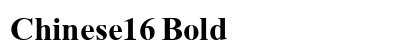 Chinese16 Bold preview
