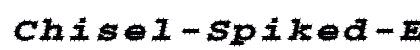 Chisel-Spiked-Extended Italic Preview