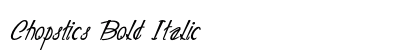 Chopstics Bold Italic Preview
