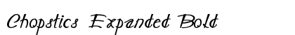 Chopstics Expanded Bold Preview