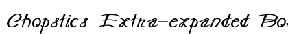 Chopstics Extra-expanded Bold Preview