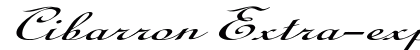 Cibarron Extra-expanded Italic preview