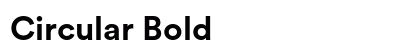 Circular Bold preview