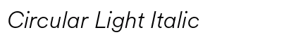 Circular Light Italic Preview