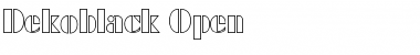 Download Dekoblack-Open Font