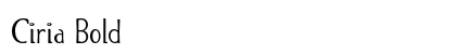 Ciria Bold preview
