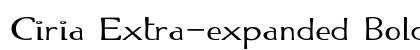 Ciria Extra-expanded Bold Preview