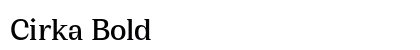 Cirka Bold preview
