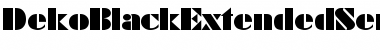 DekoBlackExtendedSerial Font