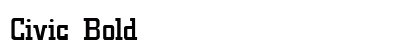 Civic Bold preview