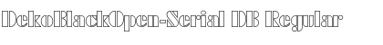 DekoBlackOpen-Serial DB Font