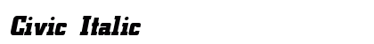 Civic Italic Preview