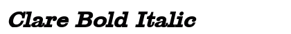 Clare Bold Italic preview