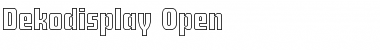Dekodisplay-Open Regular Font