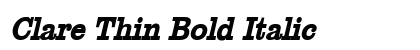 Clare Thin Bold Italic preview