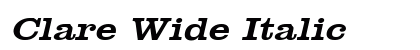 Clare Wide Italic Preview