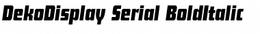 DekoDisplay-Serial Font