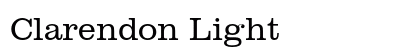 Clarendon Light preview