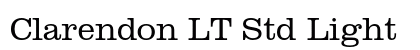 Clarendon LT Std Light preview
