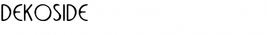 Download DekoSide Font Download DekoSide Font