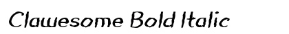 Clawesome Bold Italic preview