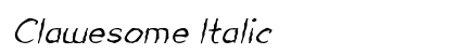 Clawesome Italic preview