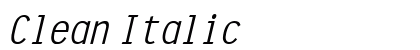 Clean Italic preview