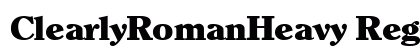 ClearlyRomanHeavy Regular Preview