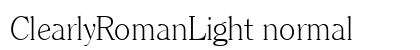 ClearlyRomanLight normal preview