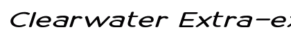 Clearwater Extra-expanded Italic preview