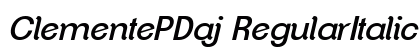 ClementePDaj RegularItalic preview